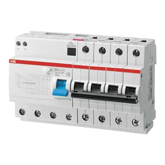 ABB FI/LS-Kombination DS204 M A-C16/0,03 10kA,4P,Typ A,C 16A,30mA 2CSR274101R1164
