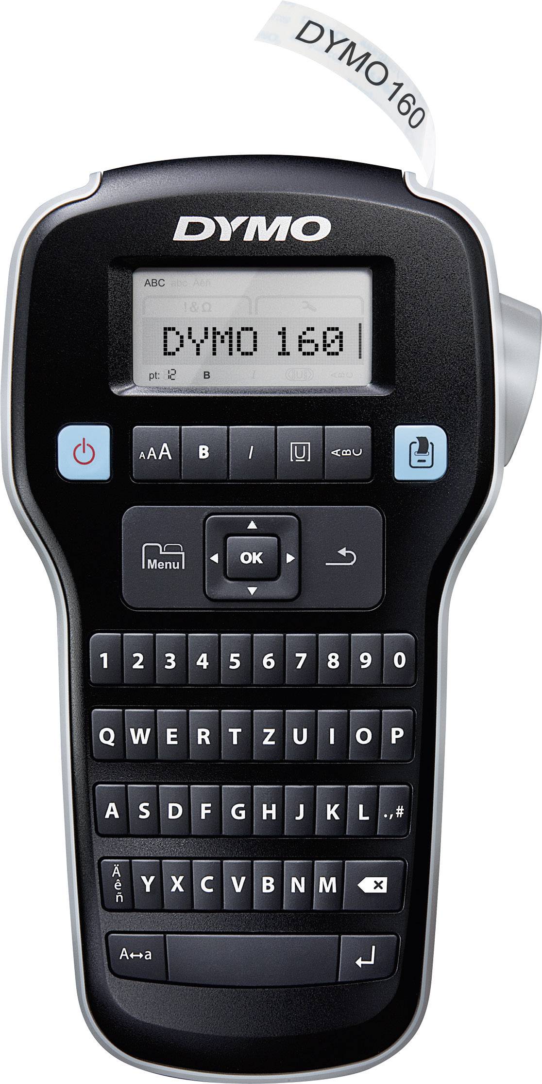 DYMO Labelmanager 160 Beschriftungsgerät Geeignet für Schriftband: D1 6 mm, 9 mm, 12mm