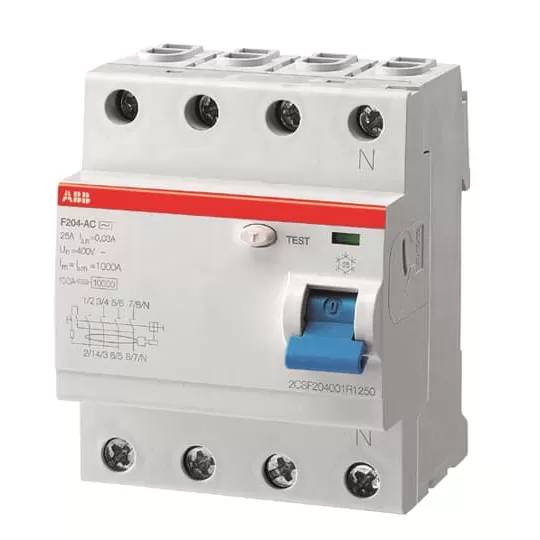 ABB FI-Schutzsch. 80A F204A-80/0,03L F204A-80/0,03NL pro M compact 4pol. 30mA