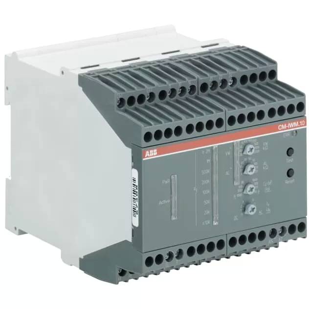 ABB CM-IWM.10 Isolationsüberwachungsrelais 2We, 1-250kOhm, 0.02-20MOhm, 24VDC 1SVR470670R1000
