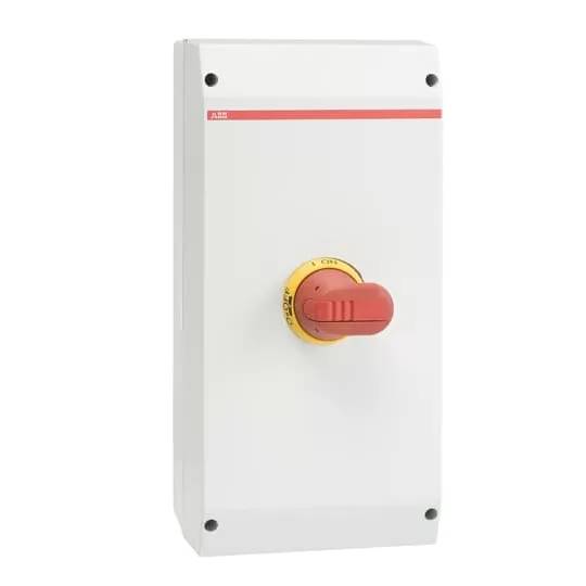 ABB Sicherheitsschalter 6p 45 OTP90A6U kW 400V m.rt-gelbem 1SCA022430R2620