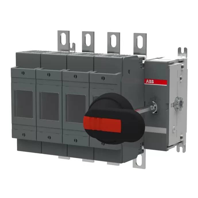 ABB Lasttrennschalter f.Sich. OS200D40FP 4p 200A m.Griff u.Welle 1SCA022721R3480