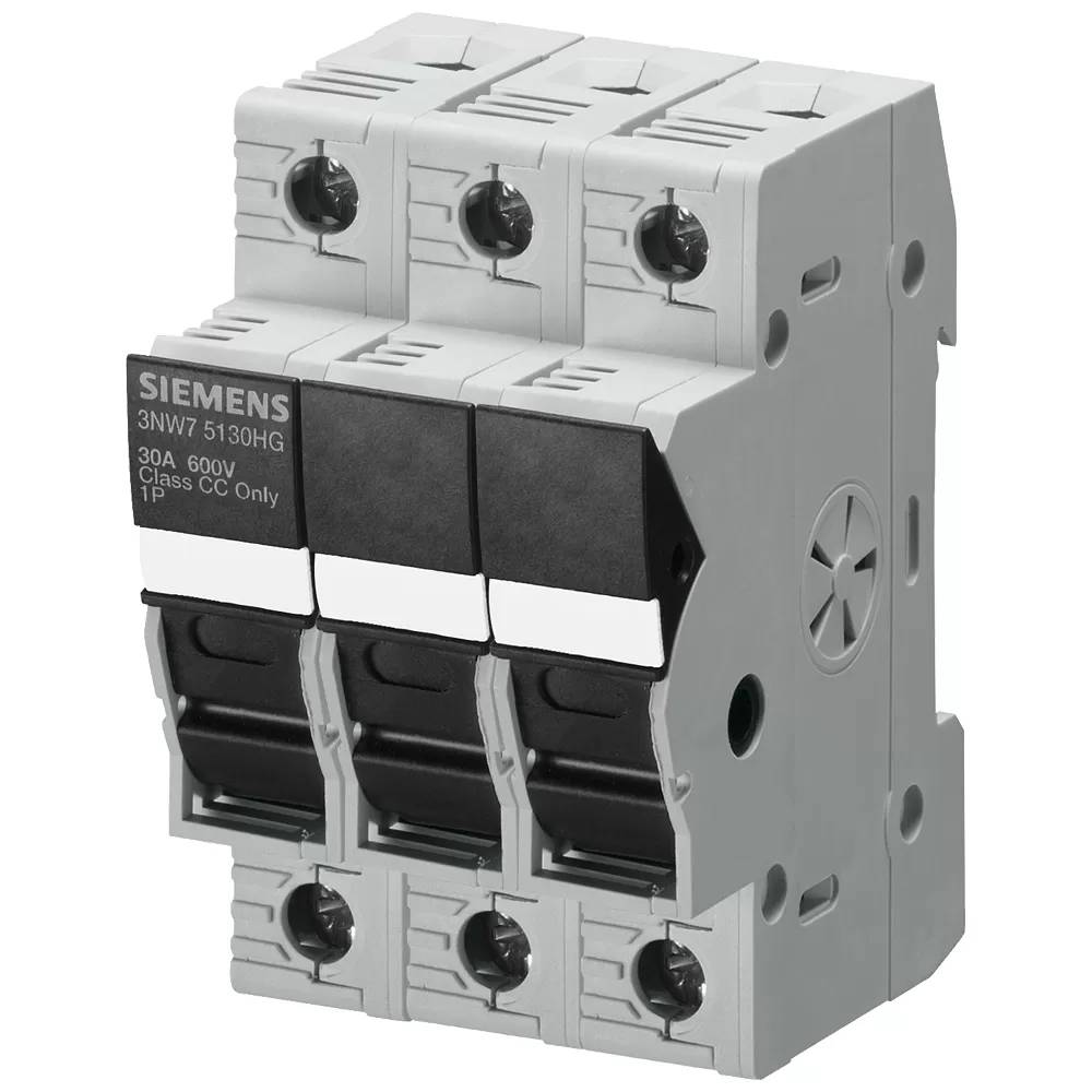 Siemens SENTRON, Sicherungshalter, Class CC, 3-polig, In: 30 A, Un AC: 600 V 3NW75330HG