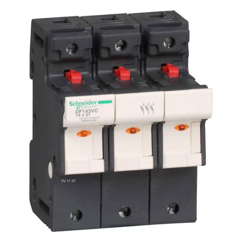 Schneider Electric Sicherungshalter TeSys 3p 50A , Sicherungsgröße 14x51mm DF143VC