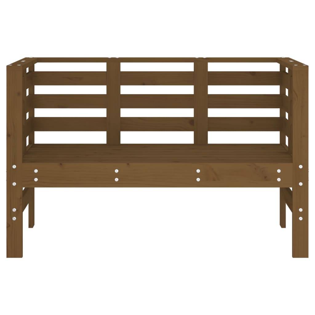 vidaXL Gartenbank Honigbraun 111,5x53x71 cm Massivholz Kiefer