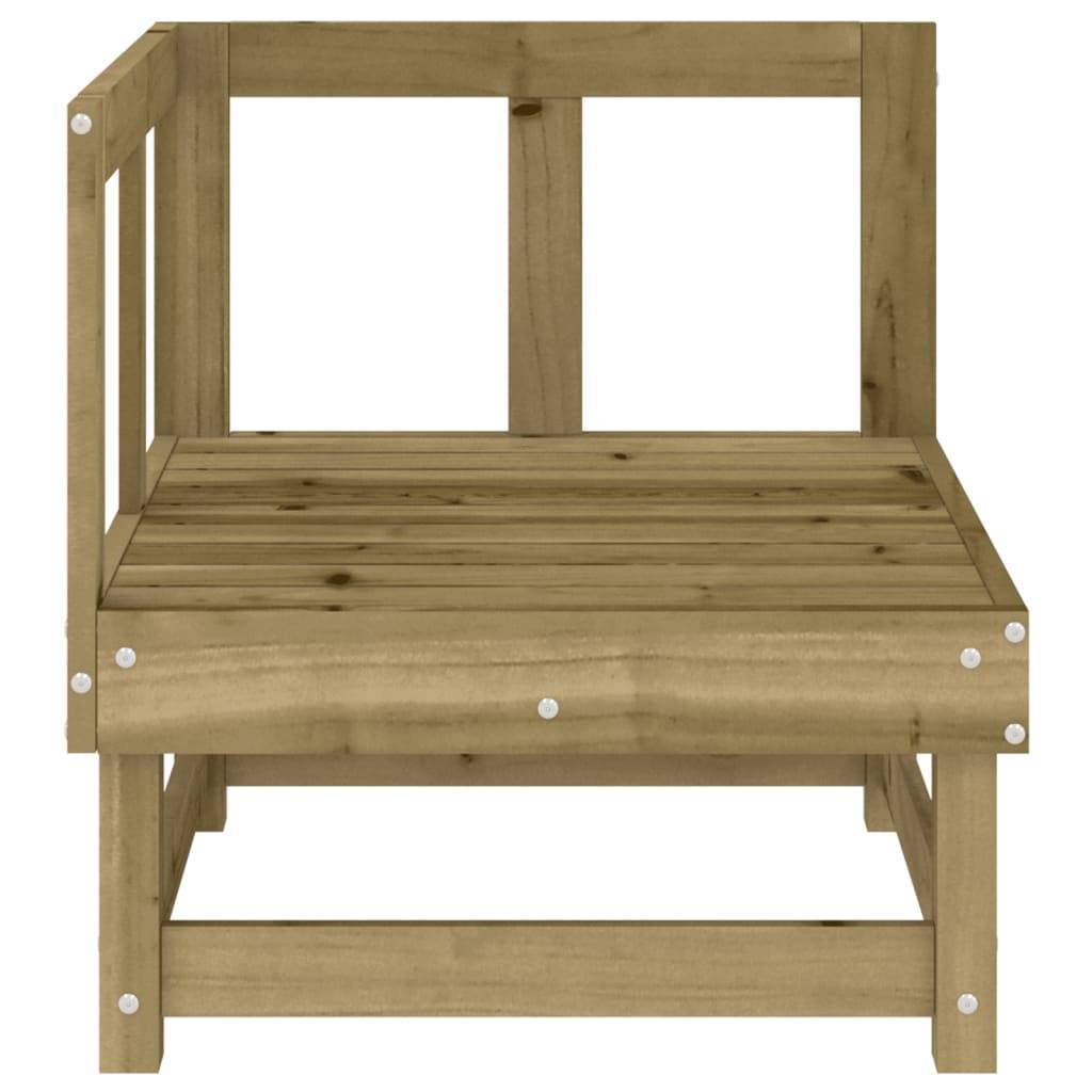 vidaXL Garten-Ecksofas 2 Stk. Kiefernholz Imprägniert