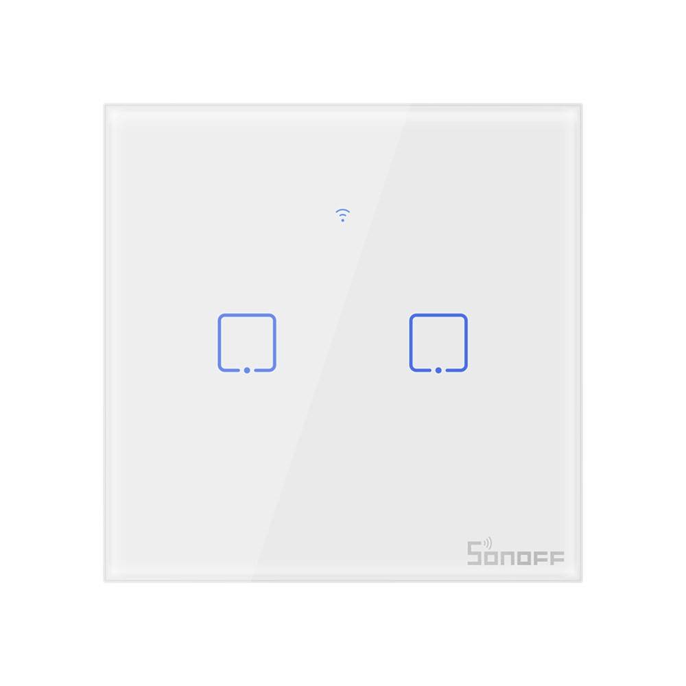 Smart Switch WiFi + RF 433 Sonoff T1 EU TX (2-Kanal)