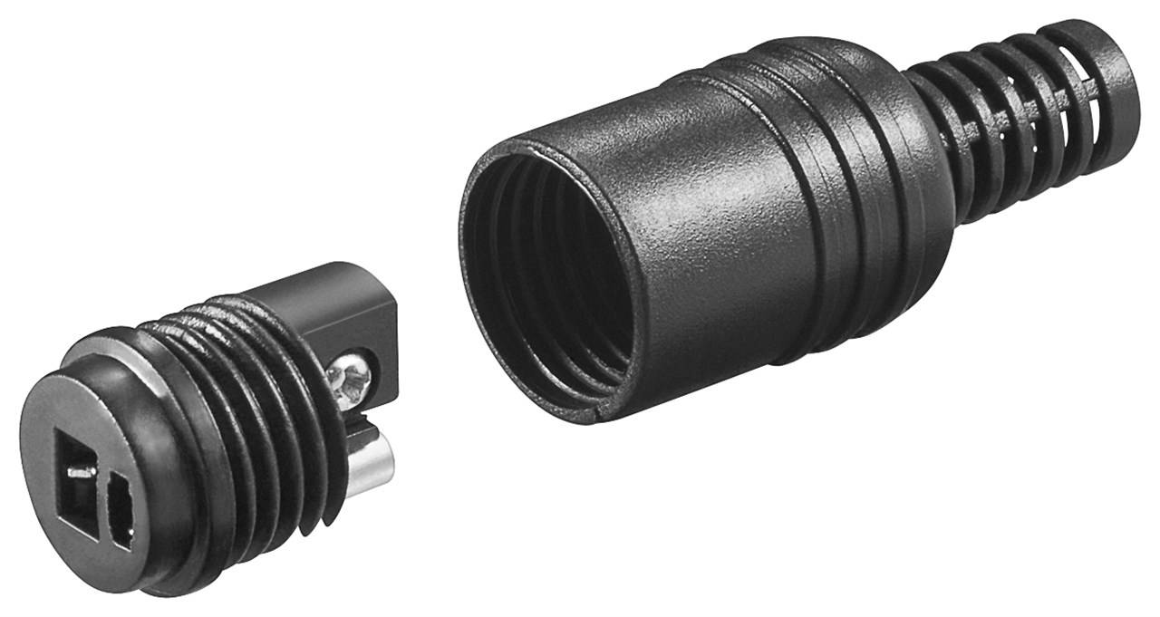 Goobay Lautsprecherkupplung - mit Schraubanschluss und Knickschutz