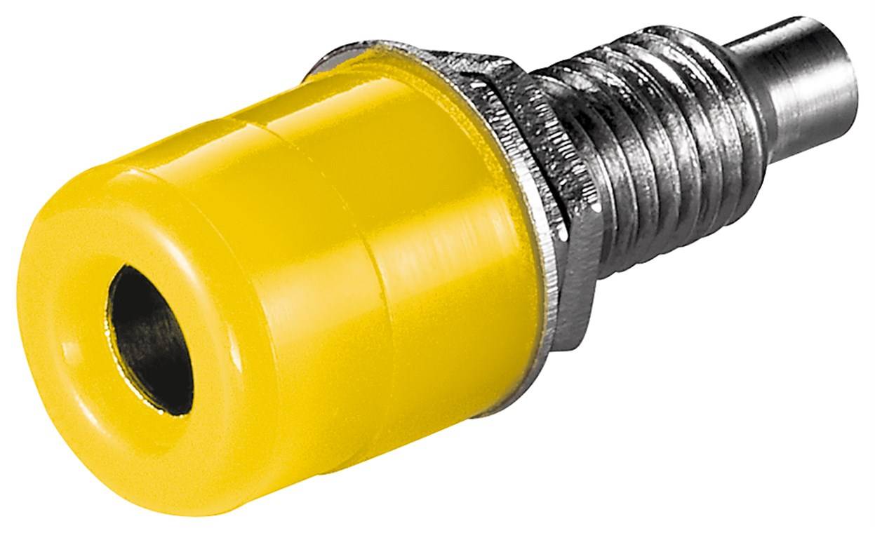 Bananeneinbaubuchse, 4mm - Farbe: gelb
