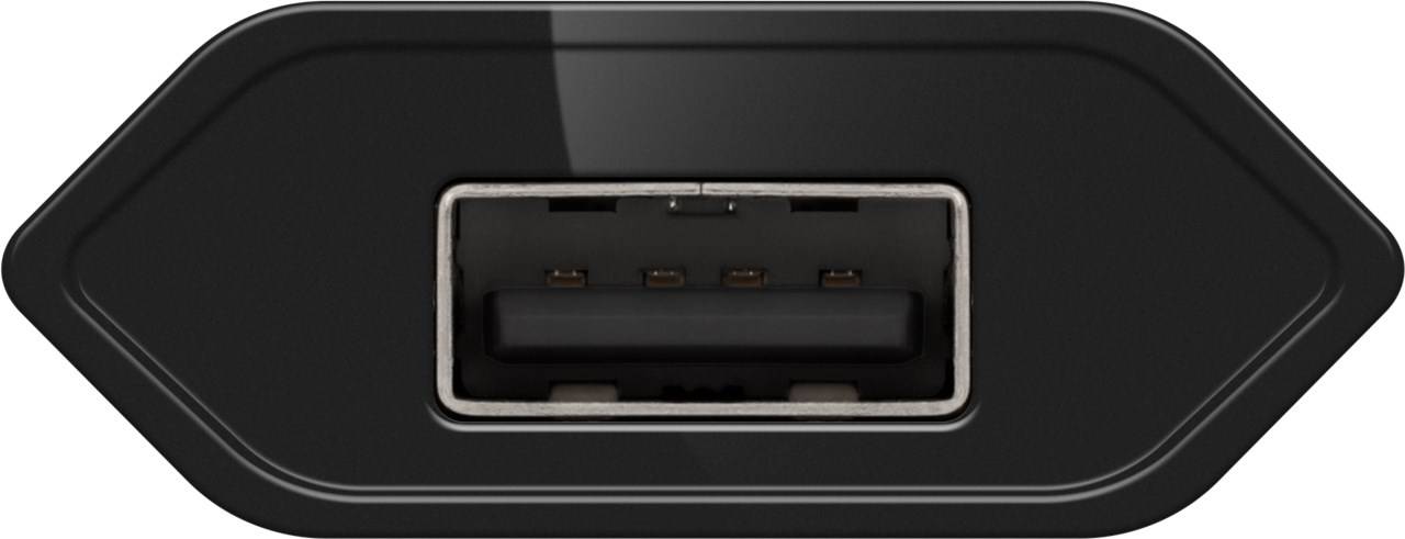 Goobay 44949 USB-A Netzteil 5W / Universal Ladegerät Apple Samsung Huawei / USB A Adapter / 1 Port Ladestecker / Schwarz