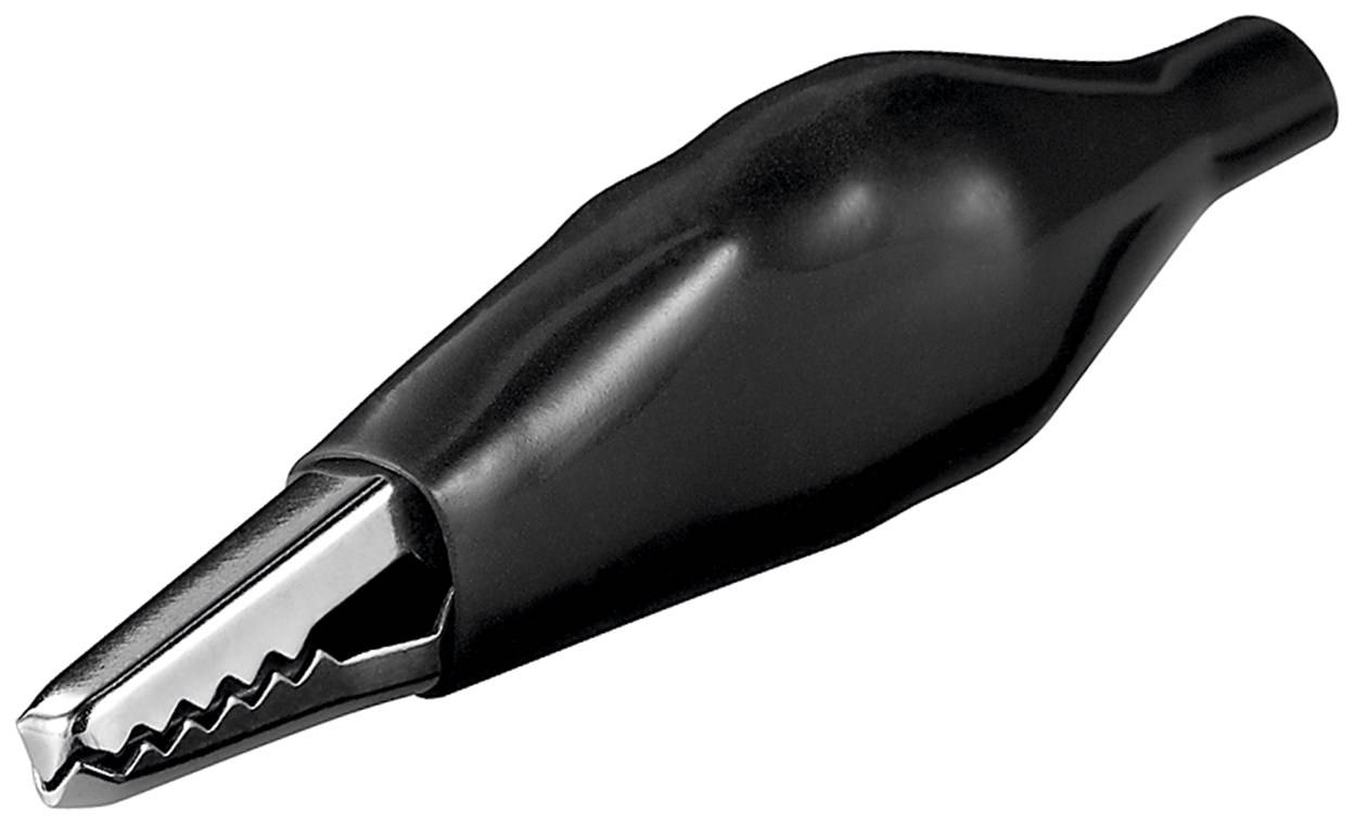 goobay Krokodilklemme schwarz 48 mm (Bulk)
