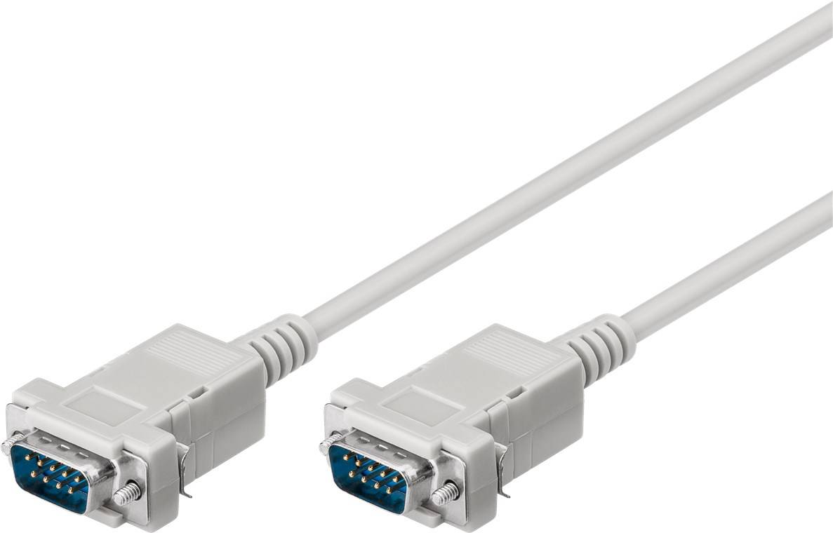 Goobay D-SUB 9 pin Anschlusskabel, Stecker/Stecker, seriell 1:1 D-SUB/RS-232-Stecker (9-polig) > D-SUB/RS-232-Stecker (9
