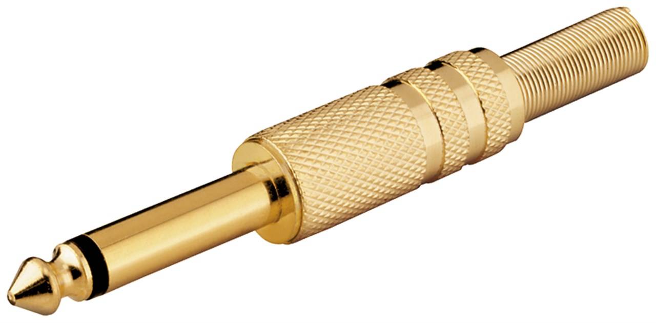 Goobay Klinkenstecker - 6,35 mm - mono 10x 6,35-mm-Klinkenstecker (2-polig, mono)