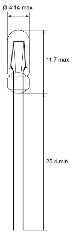 goobay Miniaturlampe Sockel T1 1/4 0,9 Watt