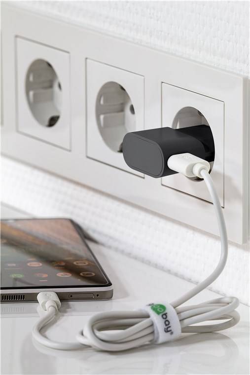 Goobay 45296 Micro USB Netzteil 5W / Micro Stecker Typ B Ladekabel / USB Ladegerät Adapter 5V 1A / Schwarz / Kabel 1m
