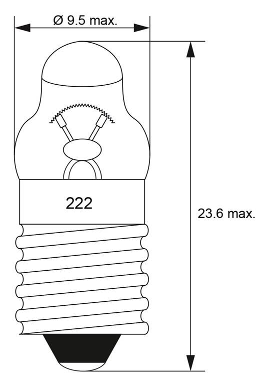 goobay Spitzlinse E10 2,2 V 0,5 W