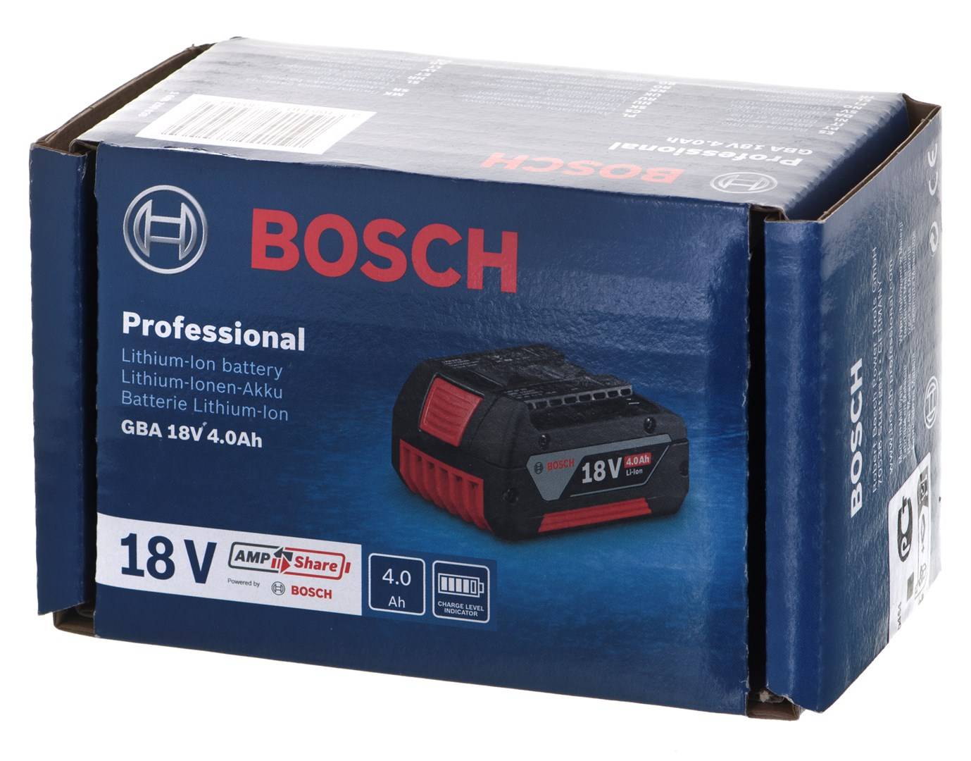 Bosch Professional 1600Z00038 GBA 18V 4.0AH Werkzeug-Akku 18V 4Ah Li-Ion