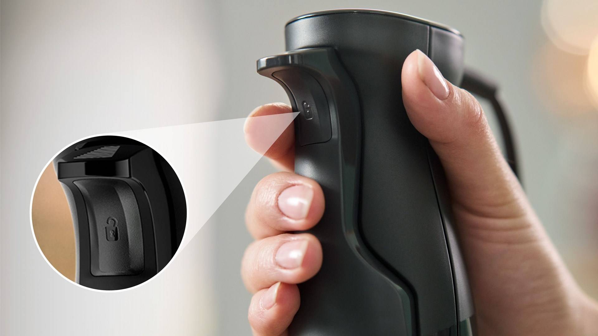 Bosch Haushalt Serie 6 ErgoMaster Stabmixer 1200 W mit Mixbecher, BPA-frei Edelstahl, Schwarz
