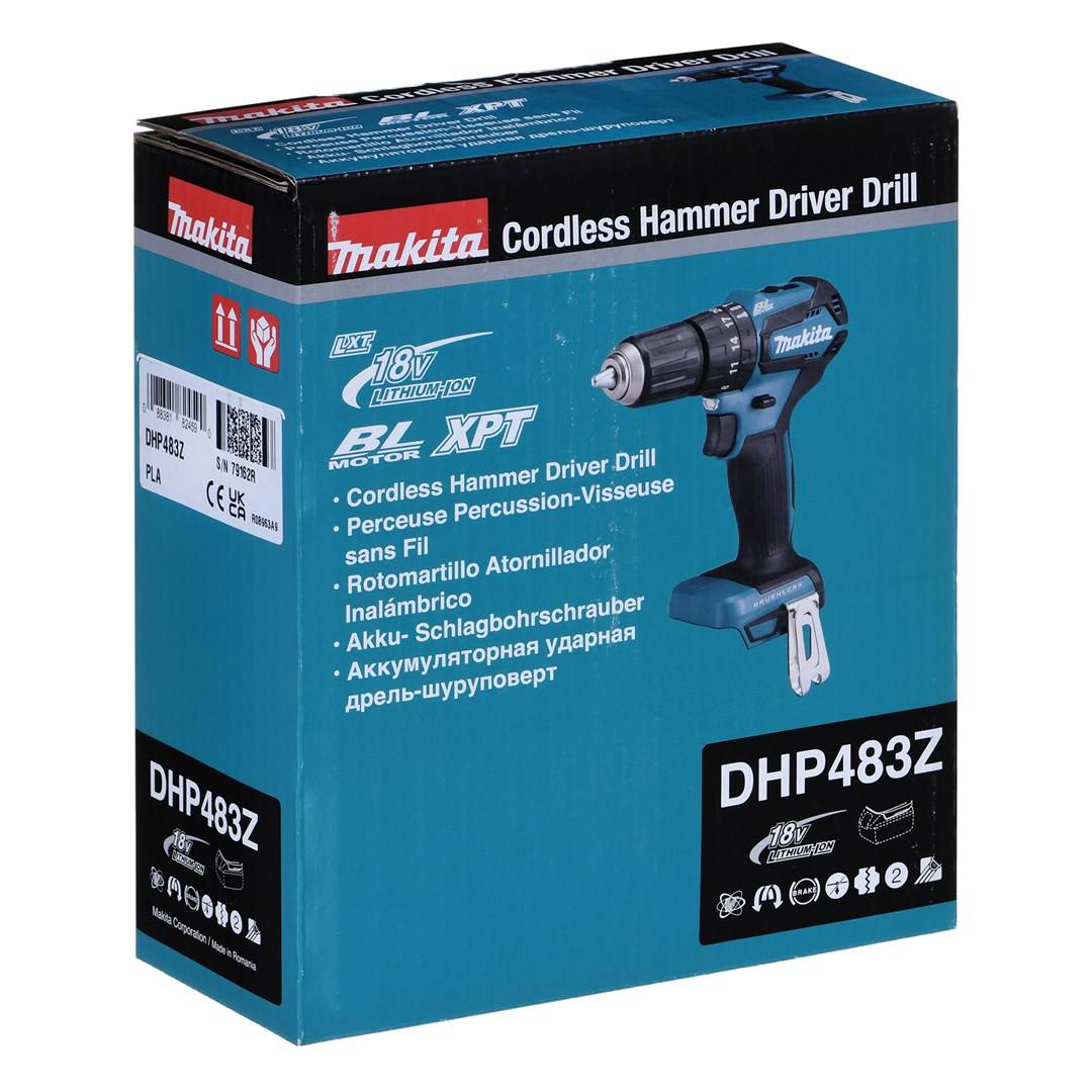 Makita DHP483Z - Handbohrmaschine - 1,3 cm - 1700 RPM - 1,5 mm - 500 RPM - 500