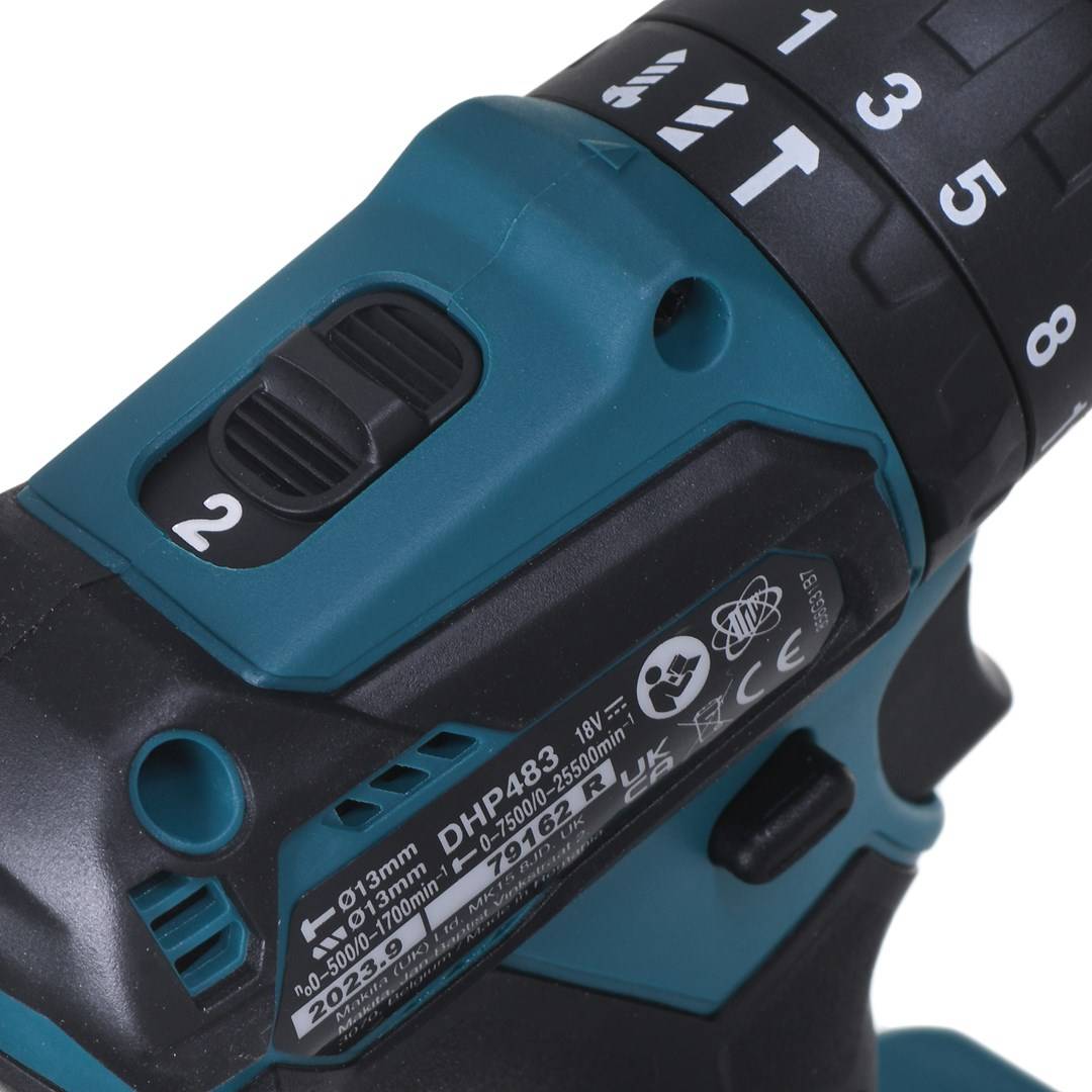 Makita DHP483Z - Handbohrmaschine - 1,3 cm - 1700 RPM - 1,5 mm - 500 RPM - 500