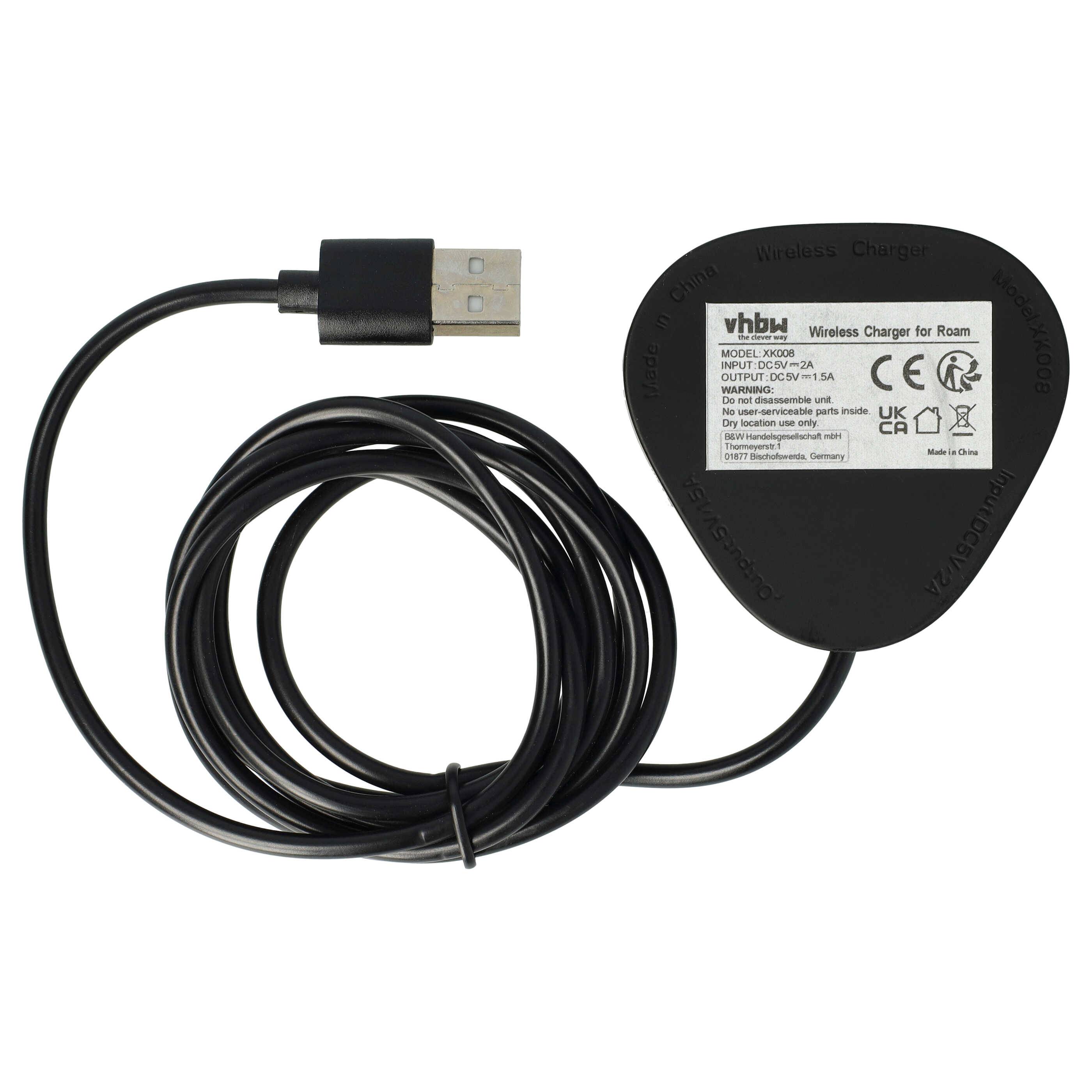 vhbw Ladestation Ersatz für Sonos Wireless Charger LPS-05WB-I für Lautsprecher - Ladekabel 145 cm Schwarz