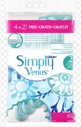Gillette Venus 2 Einwegrasierer 6 St. 7702018070794