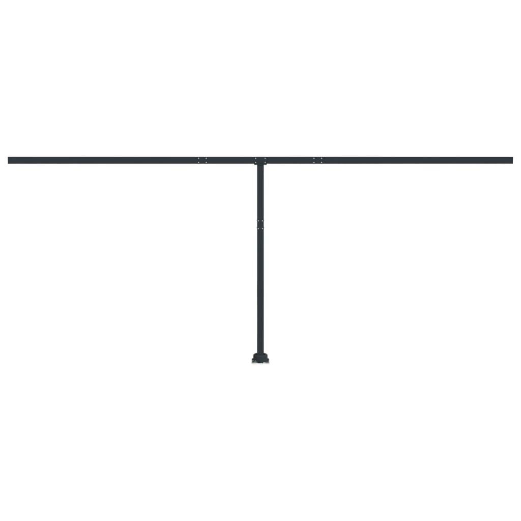 vidaXL Stützen für Markisen Anthrazit 600x245 cm Eisen