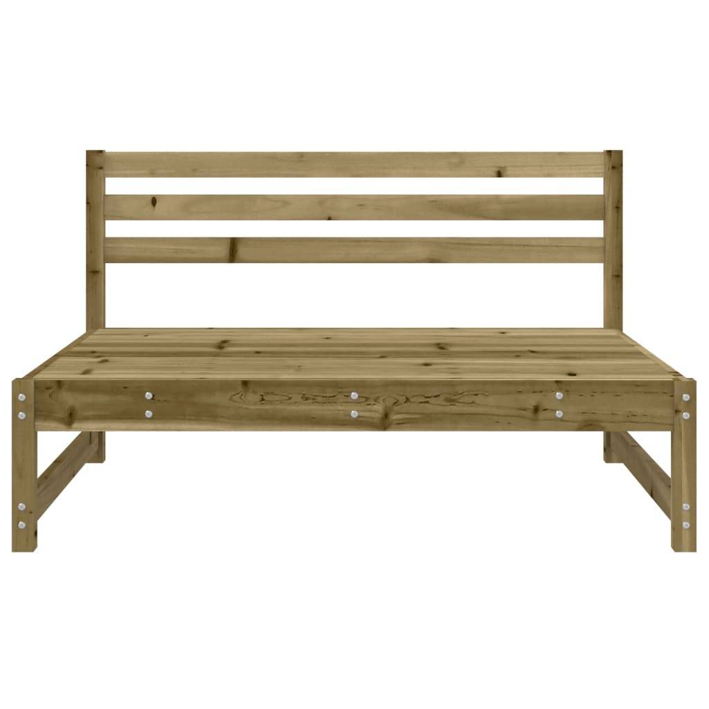 vidaXL Garten-Mittelsofa 120x80 cm Kiefernholz Imprägniert