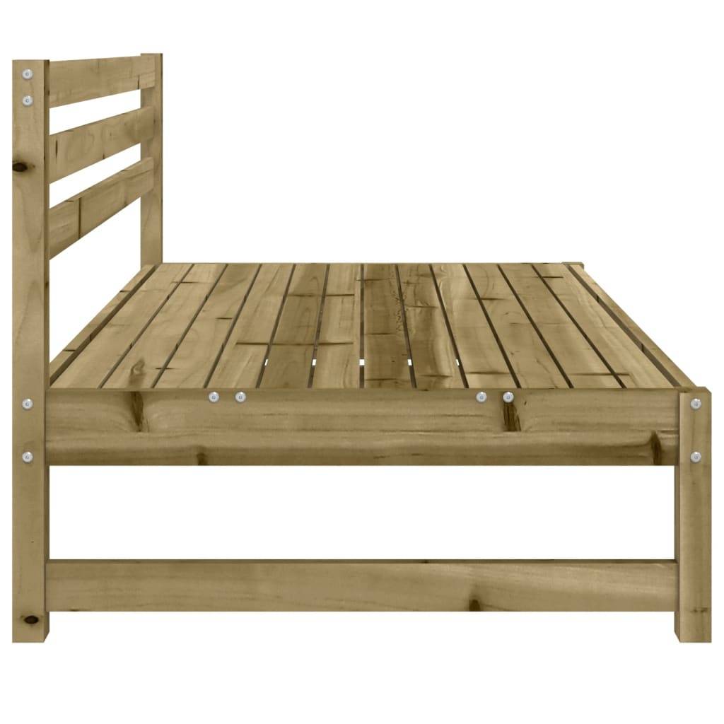 vidaXL Garten-Mittelsofa 120x80 cm Kiefernholz Imprägniert