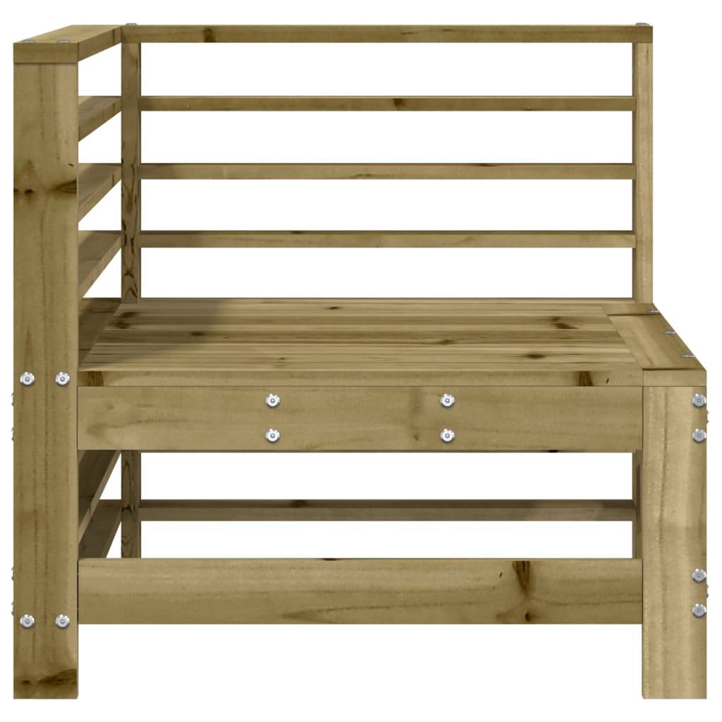 vidaXL Garten-Ecksofa Imprägniertes Kiefernholz