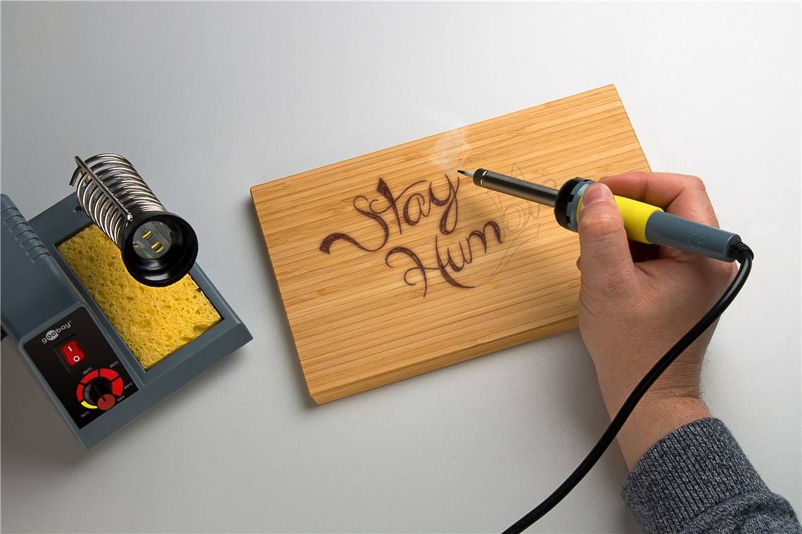 Analoge Lötstation mit Temperaturvorgabe, mit Drehregler