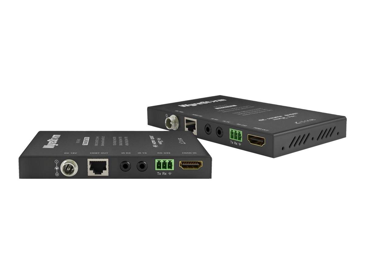 Wyrestorm 4K UHD HDBaseT Extender Set with 2-way PoH and Bidirectional IR & RS-2