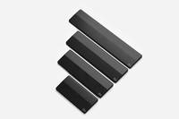 GV-87-DARK, Holz, Schwarz, 360 mm, 100 mm, 19 mm, 360 x 100 x 19 mm