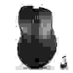 PERIXX - PERIMICE-621 B Kabellose Maus mit geräuschlosen Klicks und Ergo - Maus - Bluetooth 5