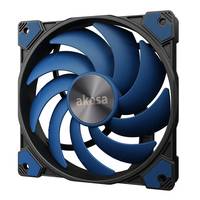 Akasa ALUCIA SC, Ventilator, 14 cm, 16 dB, 38,5 dB, 84,3 cfm, Schwarz, Blau