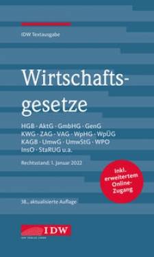 IDW Verlag GmbH | Wirtschaftsgesetze 2022 | 9783802125942