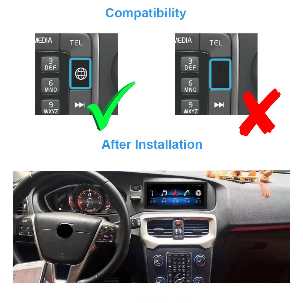 Für Volvo V40 (15-19) 8.8" Touchscreen Android Navi GPS Carplay AndroidAuto