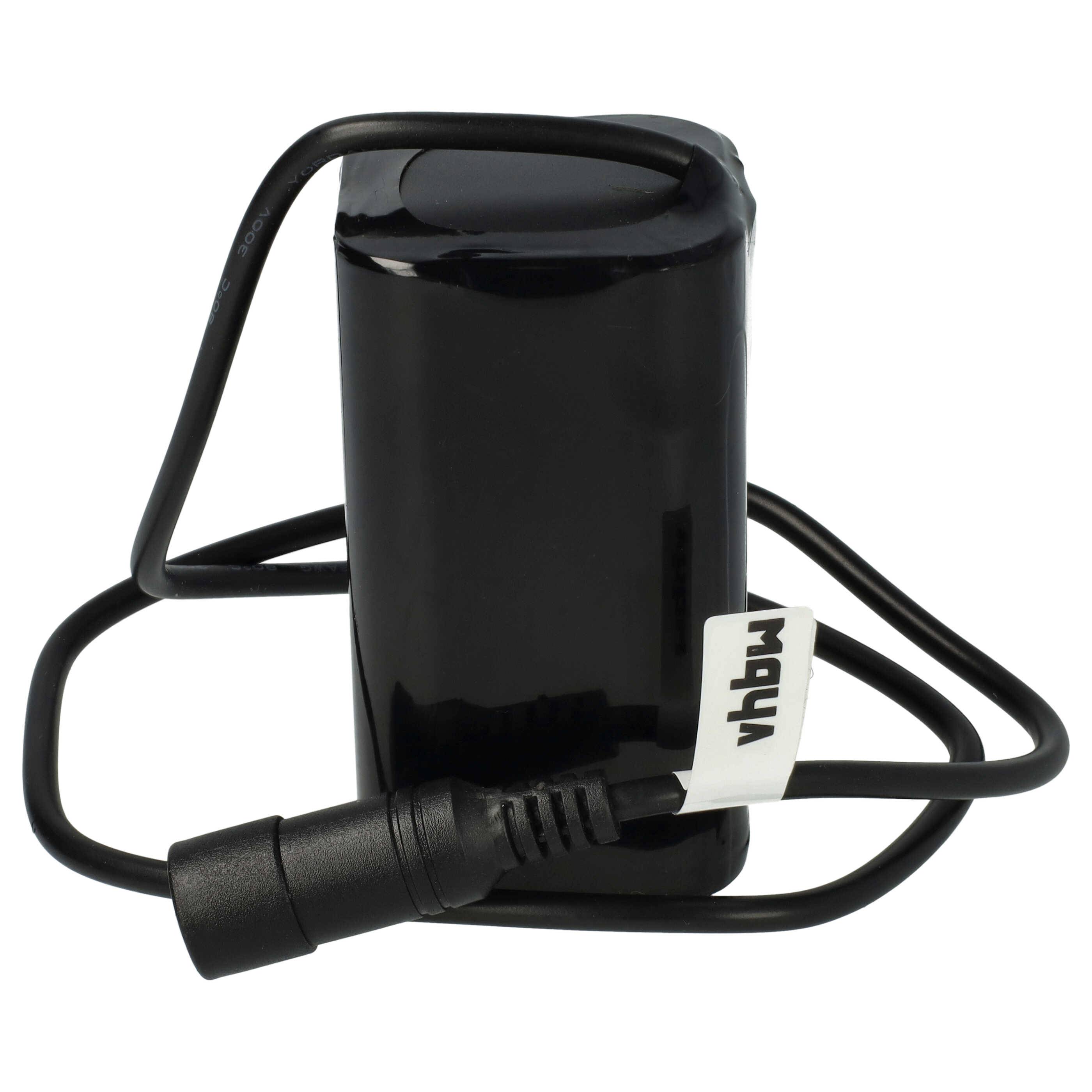vhbw Akkupack für Fahrradlampen (5200 mAh, 8,4 V, Li-Ion), Inkl. Ladegerät