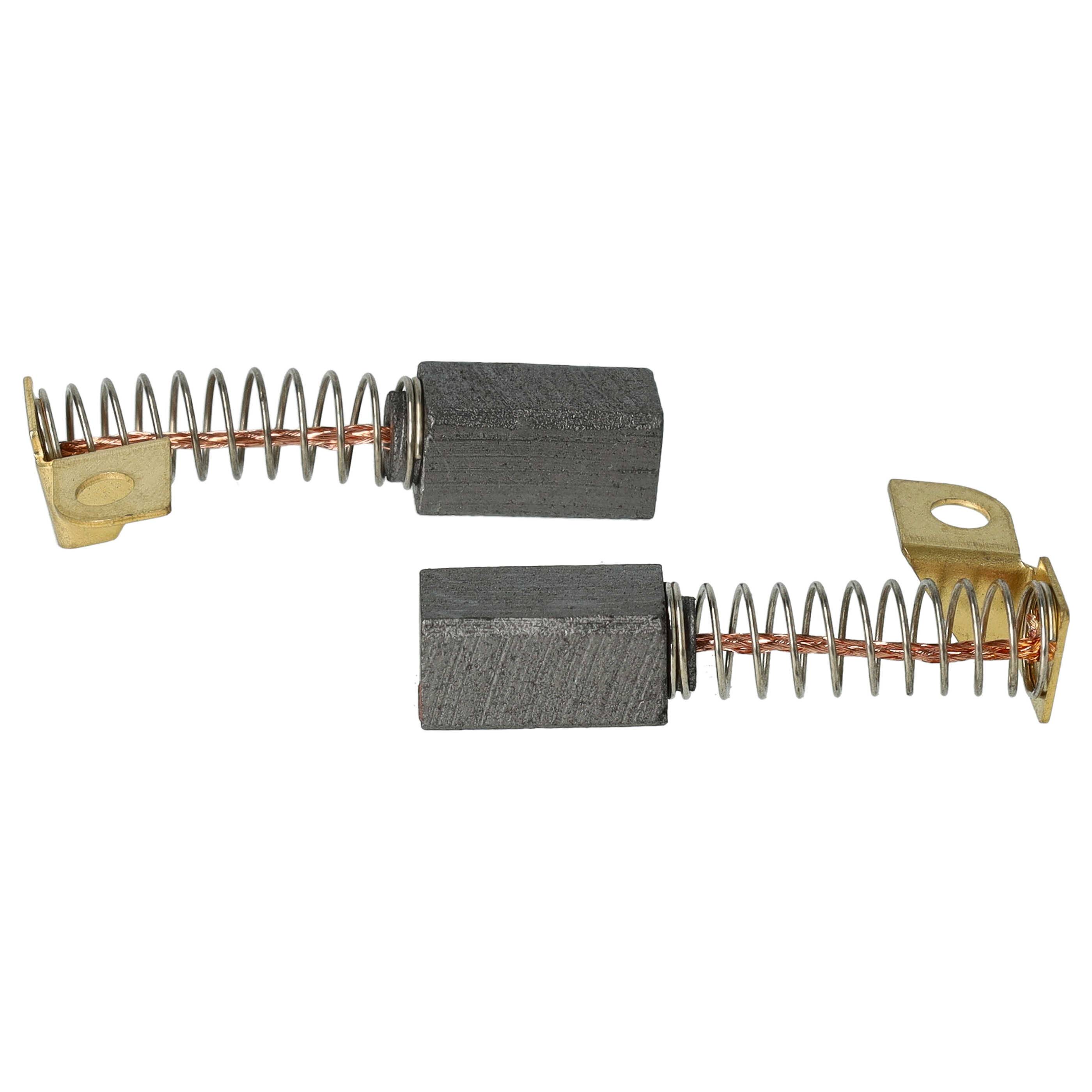 vhbw Kohlebürste 12,2 x 6,3 x 6,3 mm kompatibel mit Flex WS702VEA, WSE500 Elektrowerkzeug, Langhalsschleifer + Feder