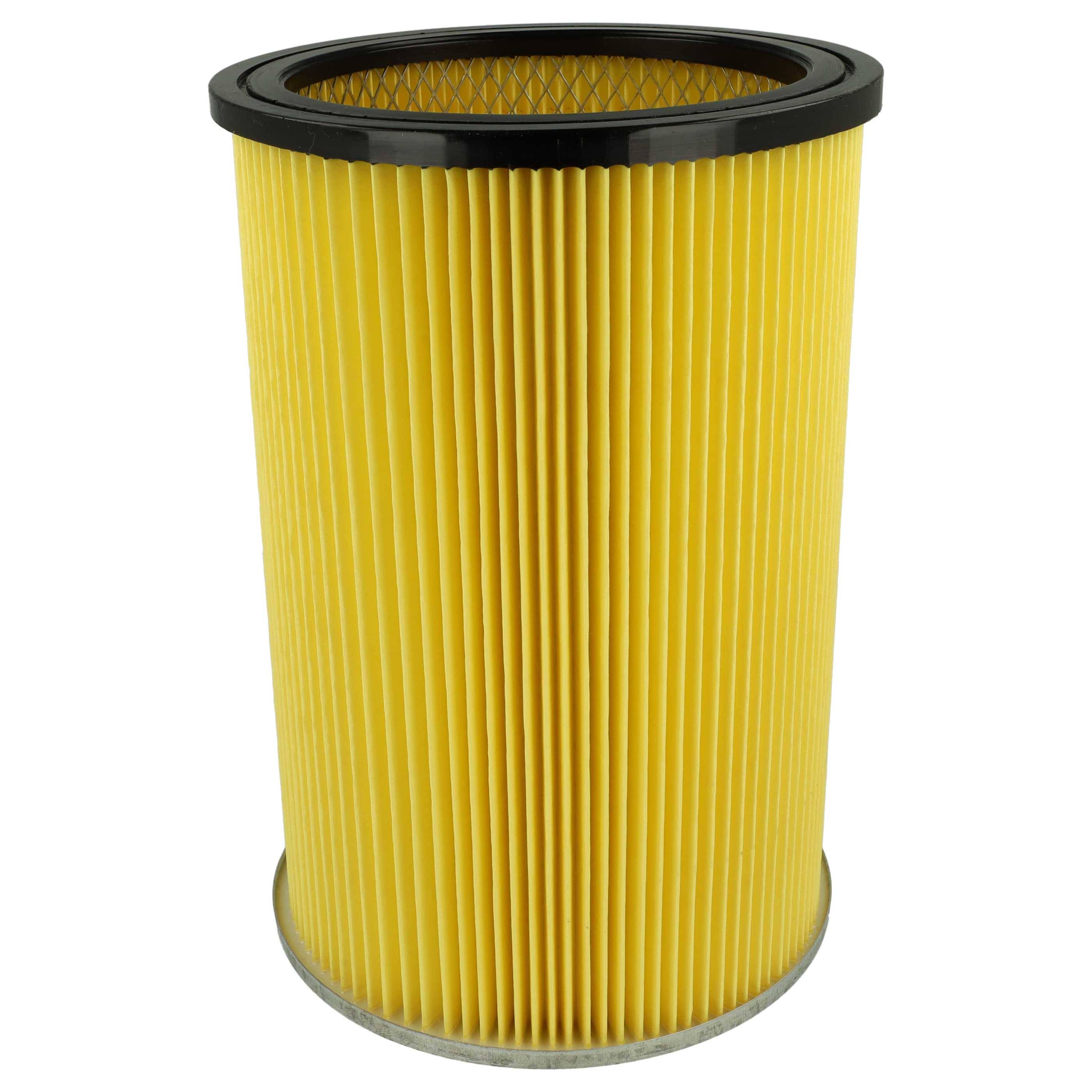 vhbw Faltenfilter kompatibel mit Thomas 18-451 ZA ( ... - 2010) Staubsauger - Filter, Patronenfilter, schwarz gelb