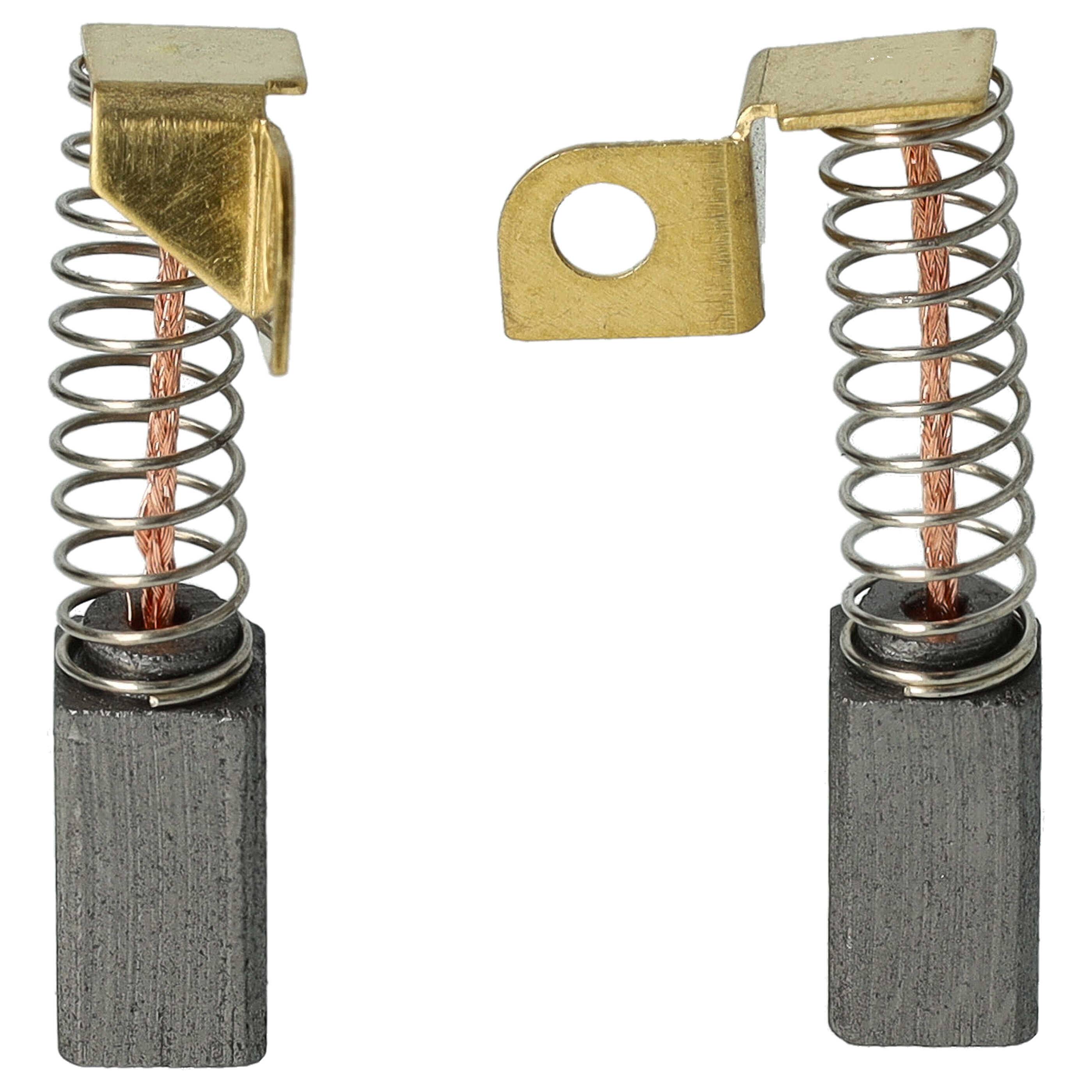 vhbw Kohlebürste 12,2 x 6,3 x 6,3 mm kompatibel mit Flex WS 702 VE, BRL+P720 Elektrowerkzeug, Langhalsschleifer + Feder