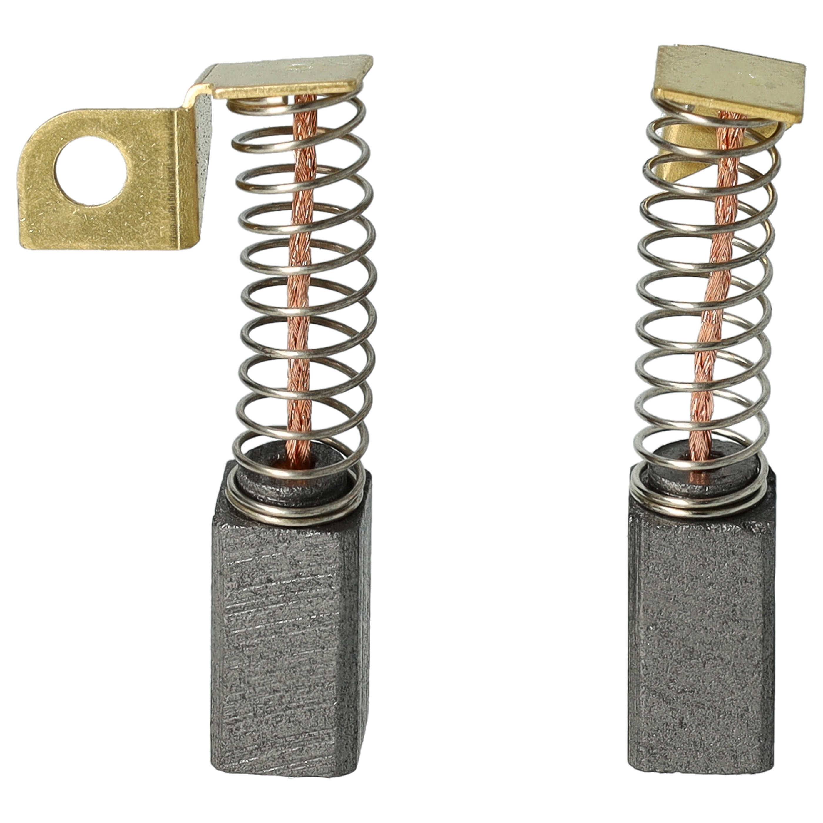 vhbw Kohlebürste 12,2 x 6,3 x 6,3 mm kompatibel mit Flex WS 702 VE, BRL+P720 Elektrowerkzeug, Langhalsschleifer + Feder