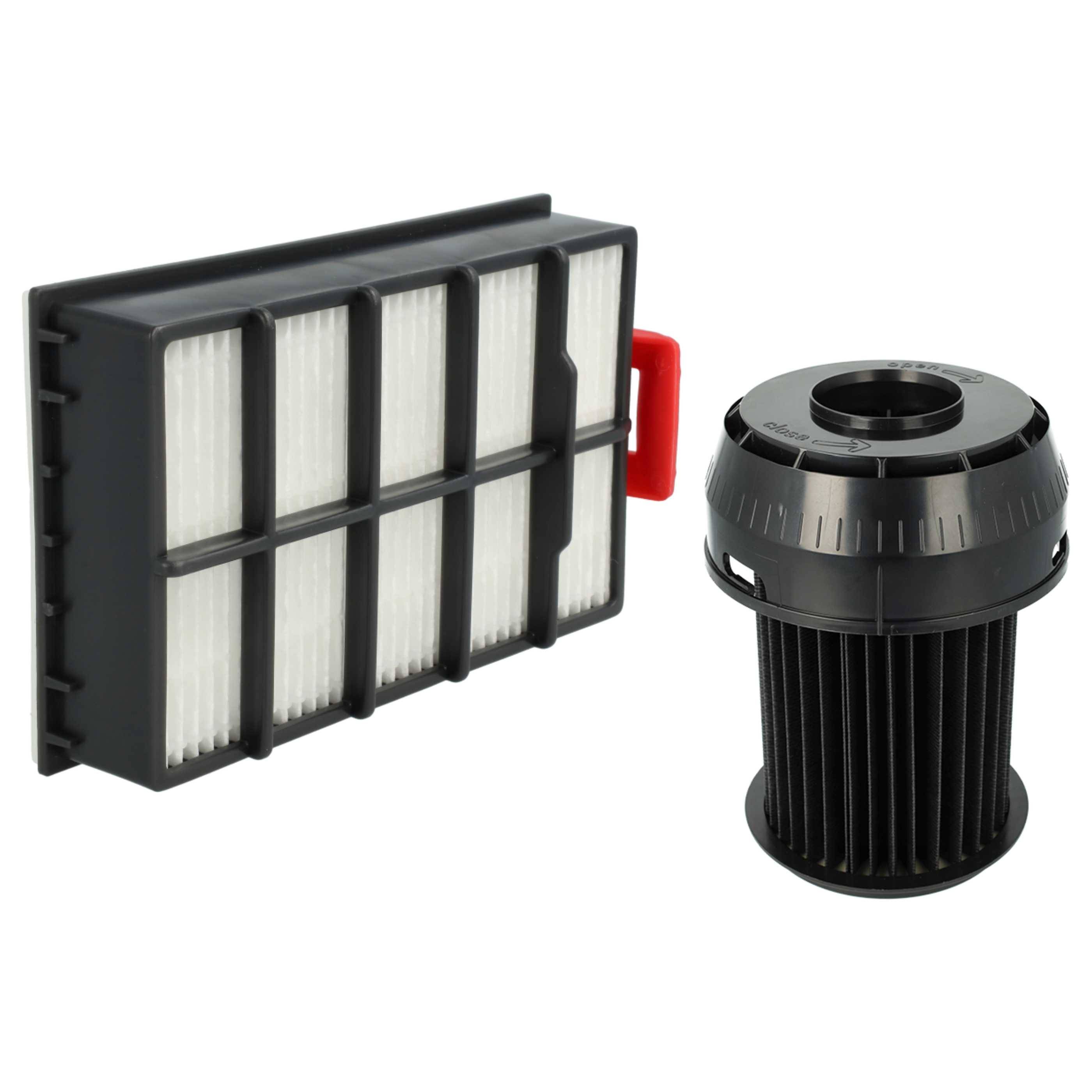 vhbw Filter-Set kompatibel mit Bosch PWR 180 CE Staubsauger - 2x Filter (HEPA-Filter, Lamellenfilter)