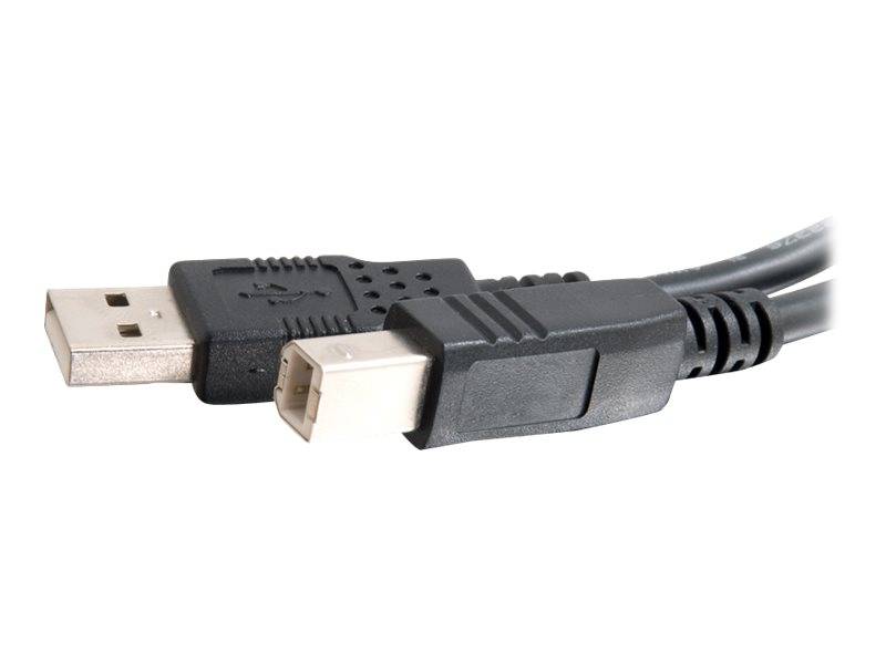 C2G 9.8ft USB A to USB B Cable - USB A to B Cable - USB 2.0 - Black - M/M - USB-Kabel - USB (M)