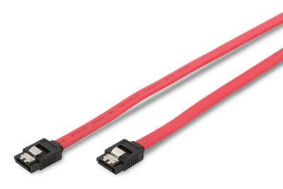 Digitus Festplatten Anschlusskabel [1x SATA-Buchse 7pol. - 1x SATA-Buchse 7pol.] 0.75 m Rot