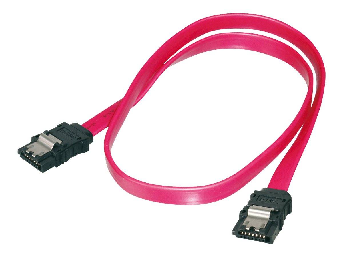 Digitus Festplatten Anschlusskabel [1x SATA-Buchse 7pol. - 1x SATA-Buchse 7pol.] 0.75 m Rot