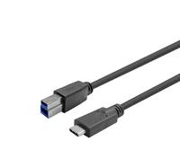 Vivolink PROUSBCBMM15, 15 m, USB C, USB B, USB 3.2 Gen 1 (3.1 Gen 1), 5000 Mbit/s, Schwarz