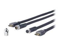 VivoLink Pro Cross Wall - HDMI mit Ethernetkabel - HDMI (M)