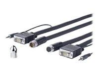 VivoLink Pro Cross Wall - VGA- / Audiokabel - HD-15 (VGA)