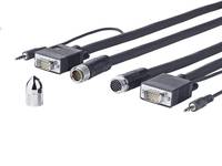 VivoLink Pro Cross Wall - VGA- / Audiokabel - HD-15 (VGA)
